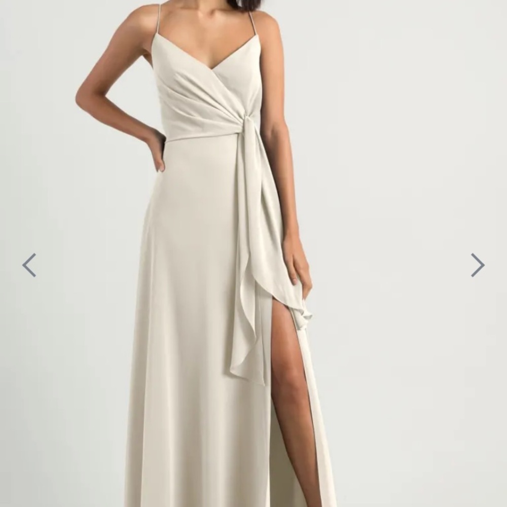 Jenny Yoo Amara in Winter White Chiffon